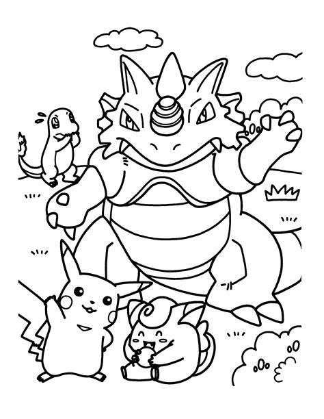 pokemon colouring in pages|Printable Pokémon Coloring Pages 